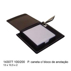 Porta Caneta com Bloco de Anotações