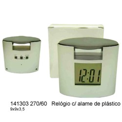 Relógio de Plástico com Alarme