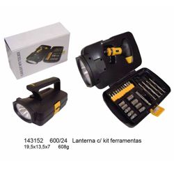 Kit de Ferramentas com Lanterna