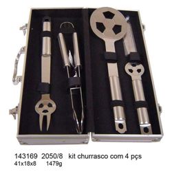 Kit Churrasco com 4 Peças